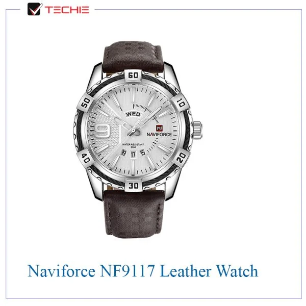 Naviforce-NF9117-Leather-Analog-Watch