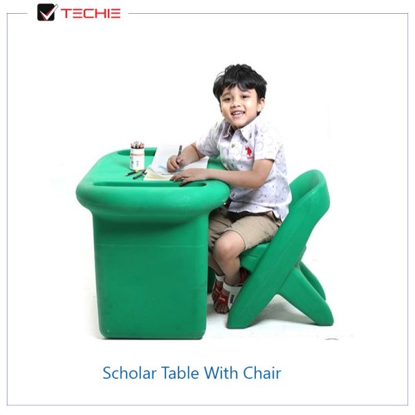 Scholar-Table-With-Chair-green